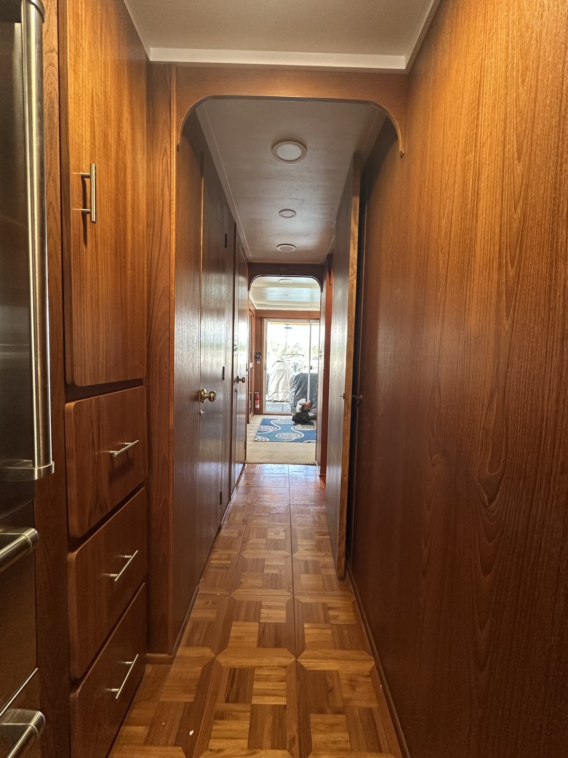 Finished marine coffered ceiling — photo 10