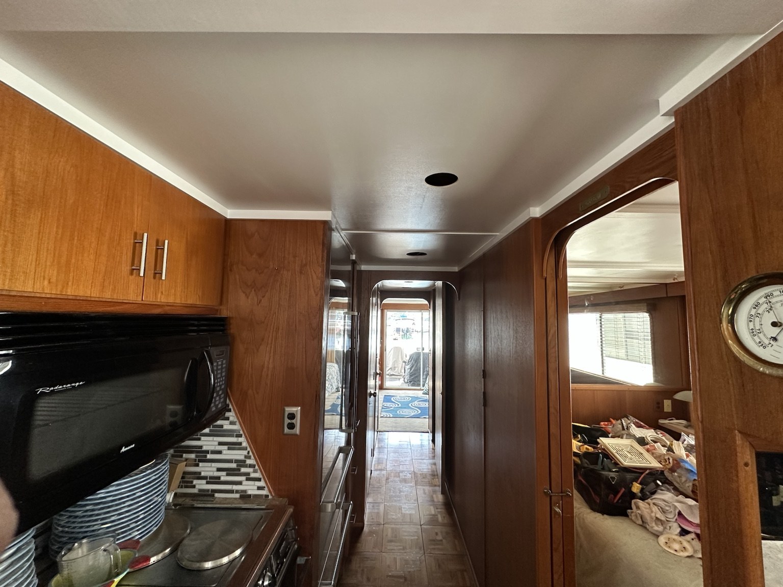 Finished marine coffered ceiling — photo 5