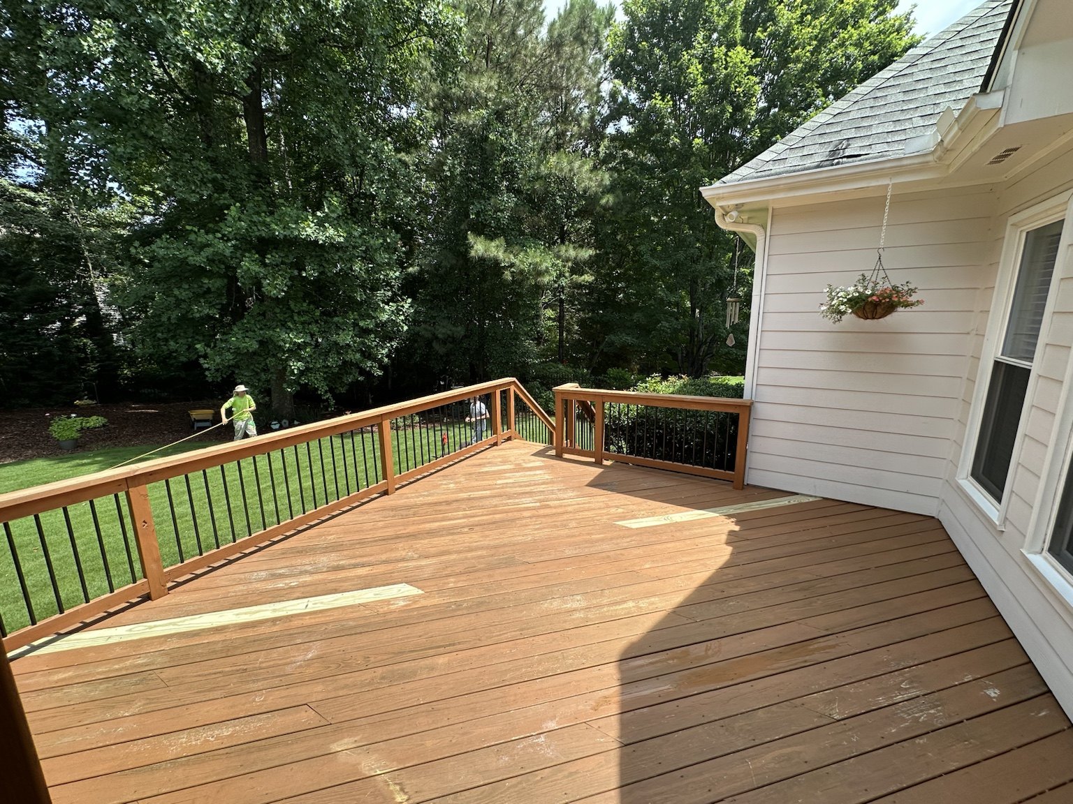 Deck and screened porch before renovation — view 7