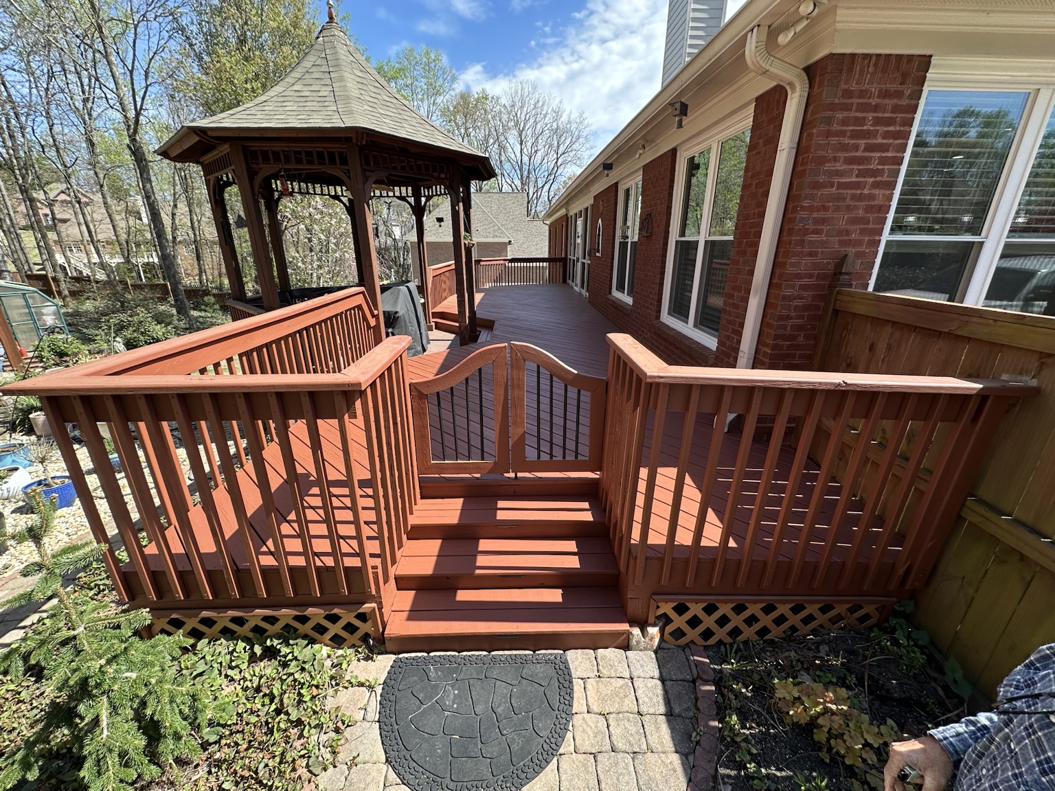 Finished Deck and Exterior Renovation in Hall County