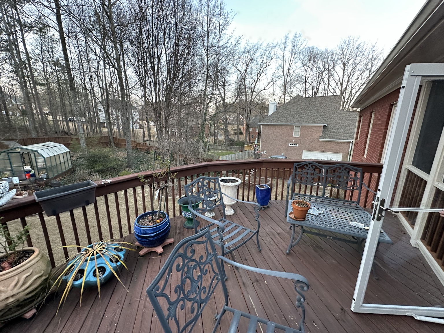 Deck & Exterior Renovation before — view 1